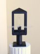 6957-1P Contemporary Outdoor Iron Post Light