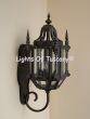 7047-3W Gothic Revival Hand Forged Iron Outdoor Wall Light