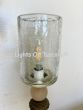 Crackle glass candle, crackle glass, clear glass candle, chandelier glass, cylinder glass candle
