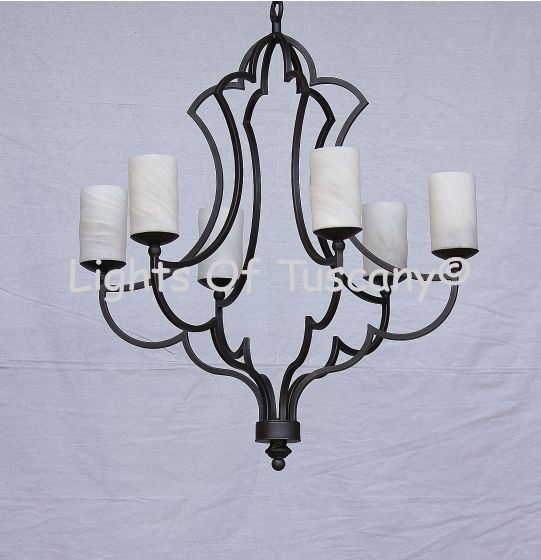 9255-6  Contemporary Style iron Chandelier