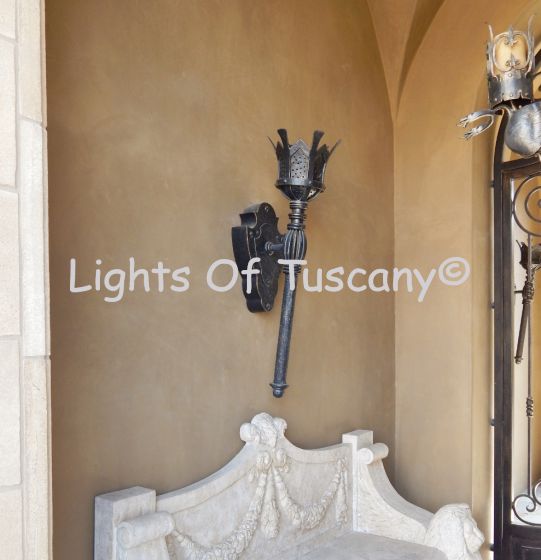 Custom Gothic wall sconce