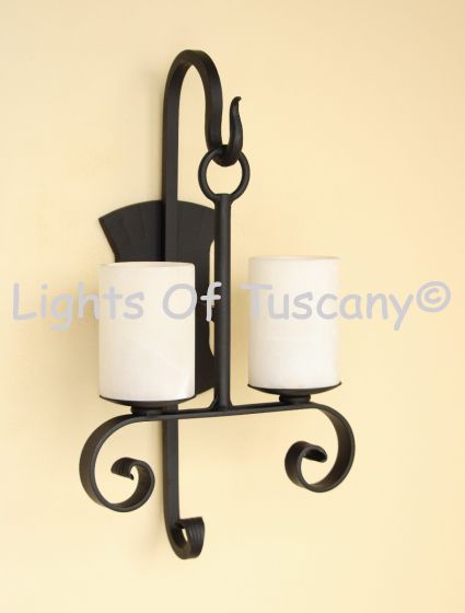 5320-2GLSRustic Transitional Style Double Light Wall Sconce