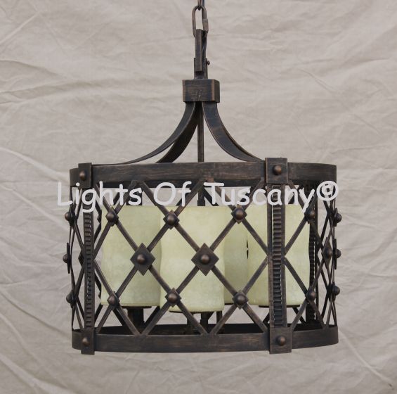 pendant-lighting-hanging-Hand-Forged Wrought Iron, gothic pendant light, drum light, round pendant light, modern drum light, contemporary 