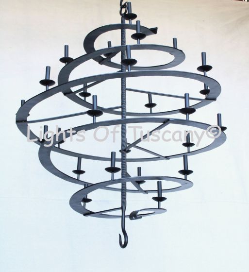 Wrought Iron Chandelier, Spiral Chandelier, Large Spiral Chandelier, Entryway Chandelier, Contemporary Chandelier, Modern Chandelier, LED Chandelier, Candelabra Chandelier,  Commercial Grade Chandelier, Large Chandelier,