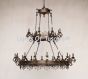 1437-24 Wrought Iron Italian Style Chandalier