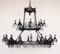 1845-24 Wrought Iron Chandelier