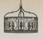 2081-6 Transitional Contemporary Style Pendant Drum Light