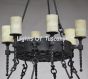 1378-18 Spanish/Tuscan Style Chandelier