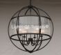 9310-6  Contemporary Wrought Iron Chandelier 