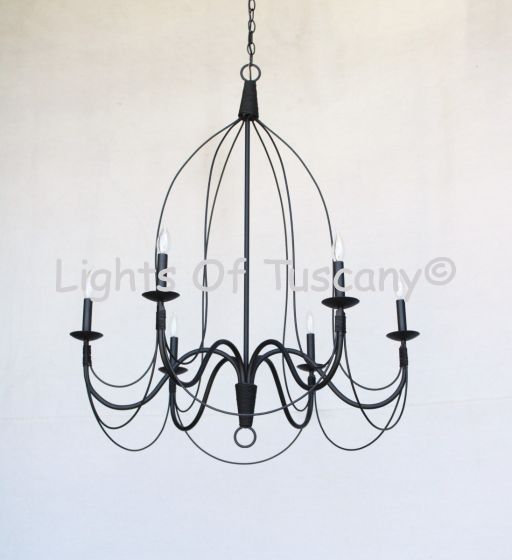 Country Italian Style Chandelier, Italian Chandelier, Simple Iron Chandelier, Minimalist Chandelier, Minimalist Lighting, Farmhouse Chandelier, Wrought Iron Chandelier, Candelabra Chandelier, Dining Room Chandelier, Entryway Chandelier