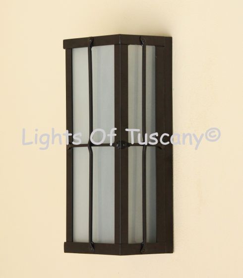 7622-2 Spanish Contemporary Style Wrought Iron Outdoor Pocket Light