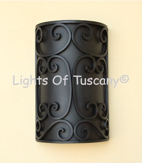 7740-1 Spanish Indoor/Outdoor Iron Pocket Wall Light