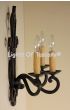 5389-3 Rustic Spanish Style Wrought Iron Wall Sconce