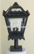 7550-3 Spanish modern outdoor pier mount post lantern column light. 