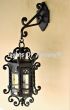 7257-1CH  Spanish-Mediterranean Style Hanging Iron Outdoor Wall Lantern