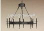 1080-8 Contemporary Spanish Style Wrought Iron Chandelier