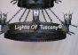 1713-9 Gothic Castle Large Iron Chandelier with Dragon Desisn