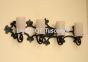 5572-4 Mediterranean Style Wrought Iron 4 Light Bathroom Vanity Bar Light