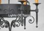 1190-6 Spanish Style Iron Chandelier