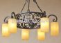 1278-6 Tuscan Mediterranean Style Wrought Iron Chandelier