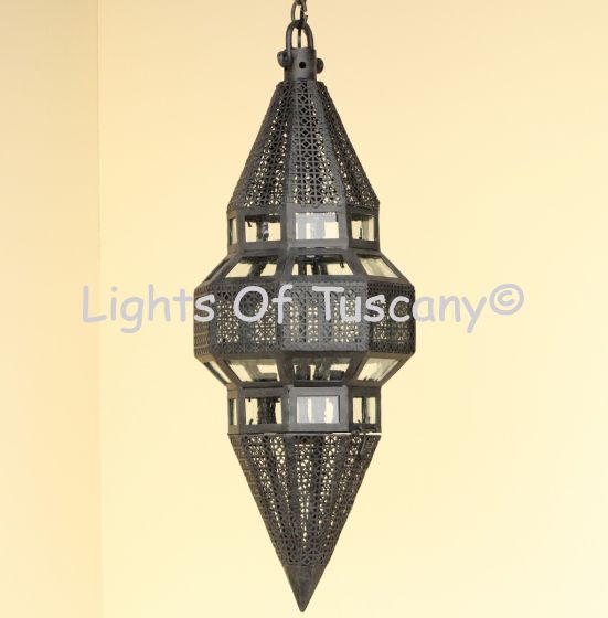 Moroccan Style Lighting, Hanging Moroccan Light, Moroccan Lantern, Unique Decorative Lighting, Wrought Iron Lighting, Hanging Lantern, Commercial Grade Iron Lighting, Themed Ligthing