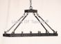 2392-14 Wrought Iron Contemporary Style Linear Chandelier