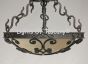 Spanish Style Iron Semi Flush ceiling light/fixture