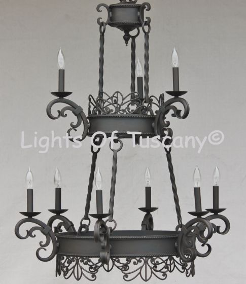 1435-9 Spanish Style Chandelier 