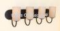 5554-4 Contemporary Rustic Bathroom Iron Vanity Light