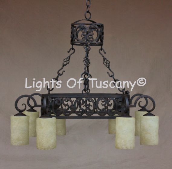 1287-8 Tuscan Chandelier