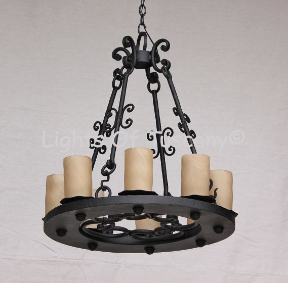 1915-8 Tuscan-Italian Country Style Chandelier