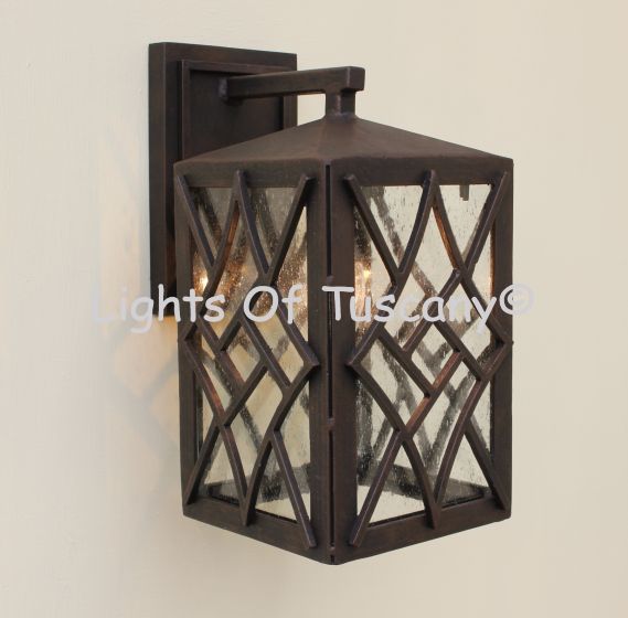 Contemporary-Spanish Wrought Iron Wall Light