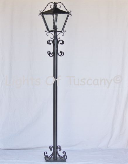 7250-4PL Tuscan Mediterranean Style Street Pole Light