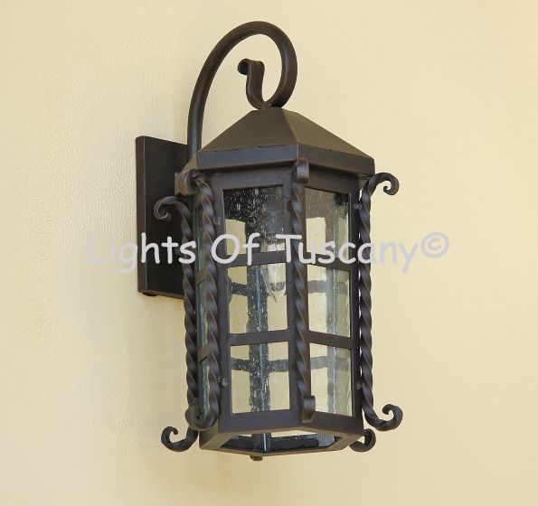 7094-1 Spanish Colonial Revival Style Outdoor Wall Lantern
