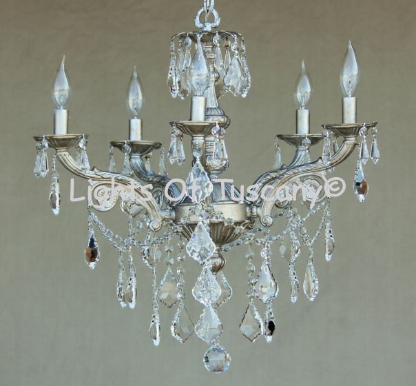 Crystal Chandelier-Hand Forged-Wrought Iron