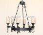 1302-6GLS Iron Chandelier