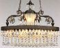 15650-6 European Brass Antique Style Crystal Chandelier