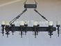 1232-10 Spanish Tuscan Wrought Iron Chandelier