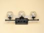 5720-3 Contemporary Style Wrought Iron 3 Bar Bathroom Vanity  Light
