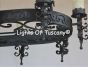 1232-10 Spanish style Oval shape Wrought Iron Chandelier