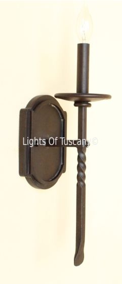 5129-1 Spanish Contemporary Indoor Iron Wall Sconce
