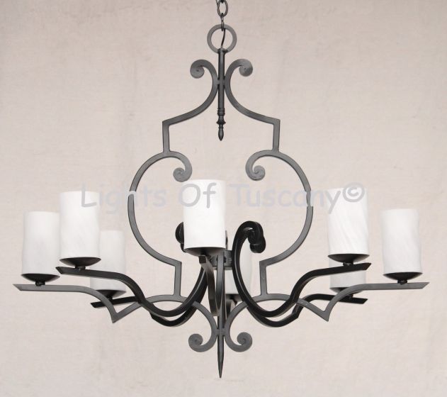 1092-8GL Wrought Iron Chandelier
