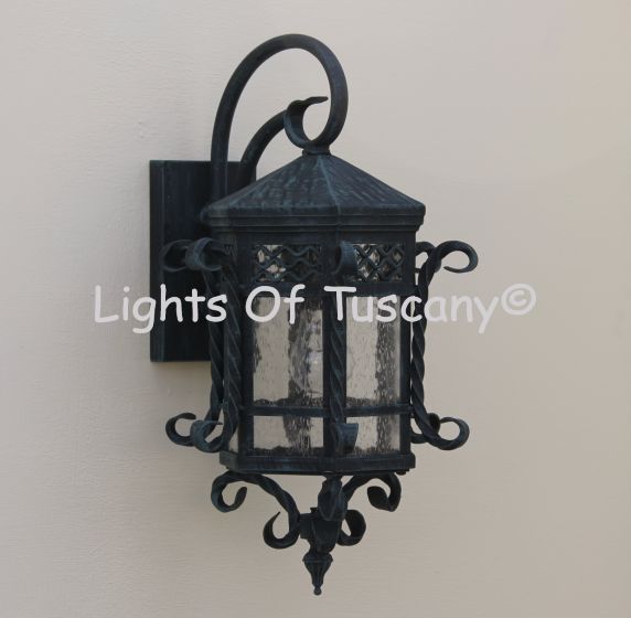 Spanish outdoor-Hand Forged-Wrought Iron/ outdoor lighting