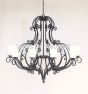Mediterranean Chandelier, Large Chandelier, Transitional Chandelier, Spanish Style Chandelier, Wrought Iron Chandelier, Dining Room Chandelier, Great Room Chandelier