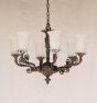 4247-6 European Cast Brass Chandelier