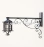 Spanish Colonial Outdoor Light, Wall Bracket Light, Spanish Style Iron Light, Tuscan Wall Lantern, Extended Wall Light,  Metal scrollwork lantern, Hanging Wall Lantern, Hanging Spanish Wall Lantern, Iron Light Stand, Scroll Light Wall Bracket Light, Wall 