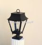 7494-1P Meditteranean Traditional Outdoor Iron Post Light