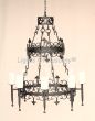 1502-8 Wrought Iron Antique Spanish Style Chandelier