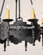 1730-8 Gothic Style Wrought Iron Chandelier