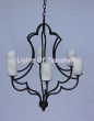 Contemporary transitional style iron chandelier